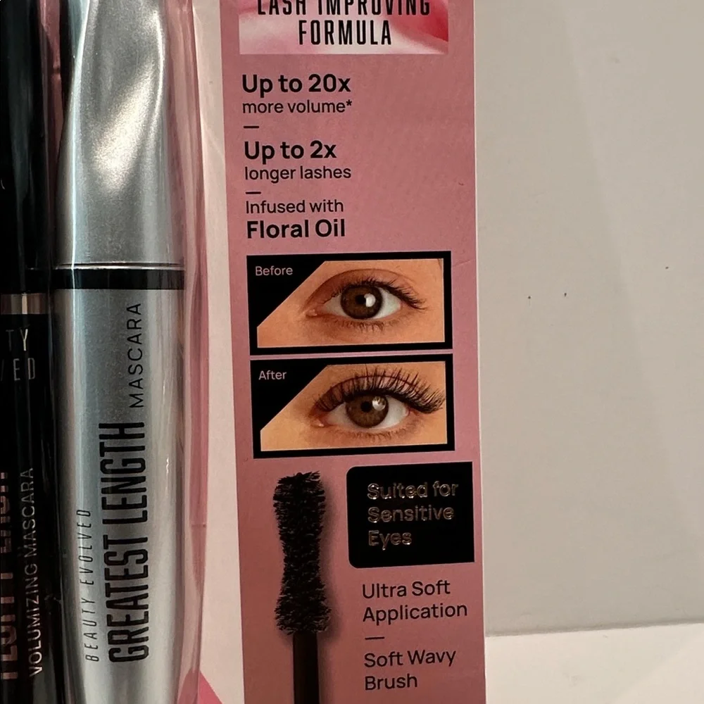 NWT Beauty Evolved Lashes Fully Lifted 3 Pc Skyhigh Mascara Set.